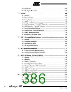 浏览型号ATMEGA169PV的Datasheet PDF文件第386页