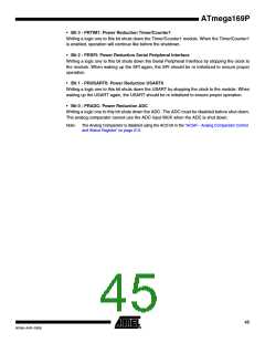 浏览型号ATMEGA169PV的Datasheet PDF文件第45页