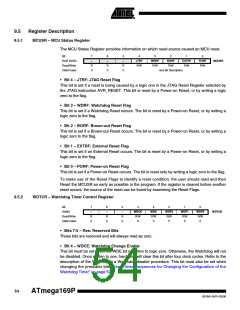浏览型号ATMEGA169PV的Datasheet PDF文件第54页