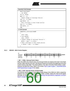 浏览型号ATMEGA169PV的Datasheet PDF文件第60页