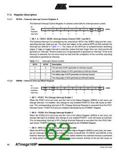 浏览型号ATMEGA169PV的Datasheet PDF文件第62页