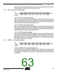 浏览型号ATMEGA169PV的Datasheet PDF文件第63页