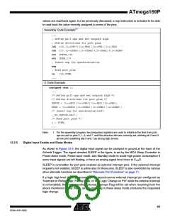 浏览型号ATMEGA169PV的Datasheet PDF文件第69页