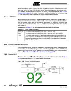 浏览型号ATMEGA169PV的Datasheet PDF文件第92页