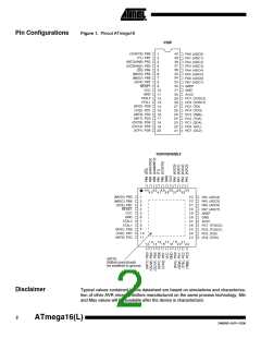 浏览型号ATMEGA16L-8PU的Datasheet PDF文件第2页