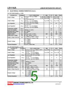 浏览型号LR1116-XX-TA3-C-T的Datasheet PDF文件第5页