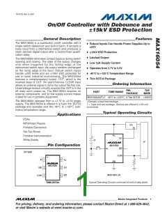 浏览型号MAX16054的Datasheet PDF文件第1页