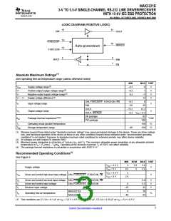 浏览型号MAX3221ECDB的Datasheet PDF文件第3页