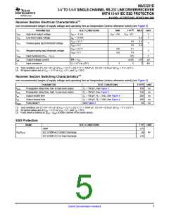 浏览型号MAX3221ECDB的Datasheet PDF文件第5页