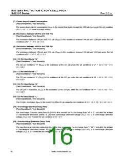 浏览型号S-8211CAB-M5T1G的Datasheet PDF文件第16页