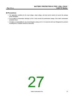 浏览型号S-8211CAB-M5T1G的Datasheet PDF文件第27页