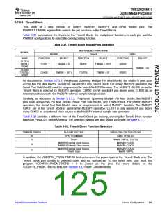浏览型号TMS320DM6437的Datasheet PDF文件第125页