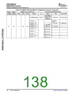浏览型号TMS320DM6437的Datasheet PDF文件第138页