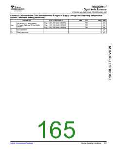 浏览型号TMS320DM6437的Datasheet PDF文件第165页