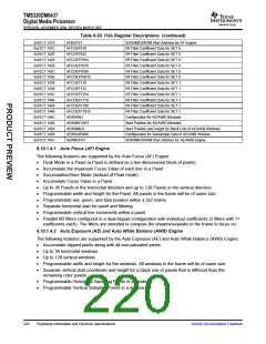 浏览型号TMS320DM6437的Datasheet PDF文件第220页