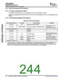浏览型号TMS320DM6437的Datasheet PDF文件第244页
