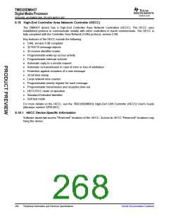 浏览型号TMS320DM6437的Datasheet PDF文件第268页