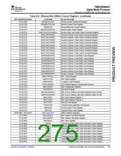 浏览型号TMS320DM6437的Datasheet PDF文件第275页