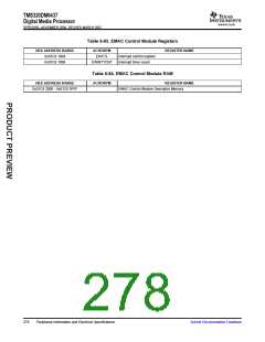 浏览型号TMS320DM6437的Datasheet PDF文件第278页
