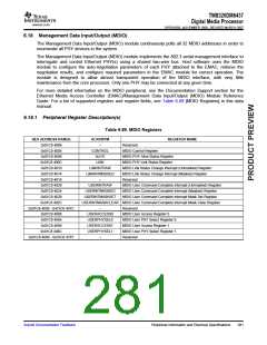 浏览型号TMS320DM6437的Datasheet PDF文件第281页
