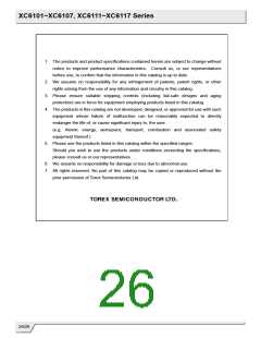 浏览型号XC6114B433的Datasheet PDF文件第26页