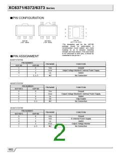 浏览型号XC6371A351PR的Datasheet PDF文件第2页