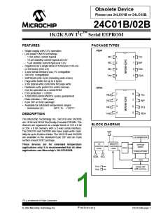 浏览型号24C02B-E/P的Datasheet PDF文件第1页