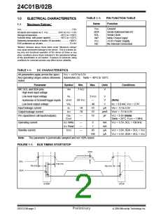 浏览型号24C02B-E/P的Datasheet PDF文件第2页