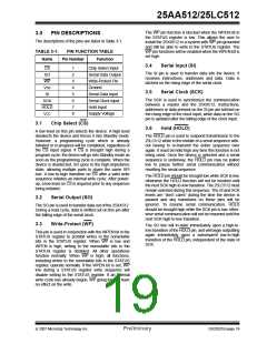 浏览型号25LC512-E/MF的Datasheet PDF文件第19页