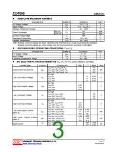 浏览型号CD4069的Datasheet PDF文件第3页