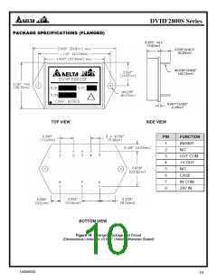 浏览型号DVHF285R2S/ES-XXX的Datasheet PDF文件第10页