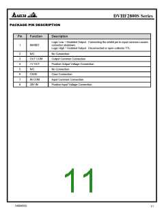 浏览型号DVHF285R2S/ES-XXX的Datasheet PDF文件第11页