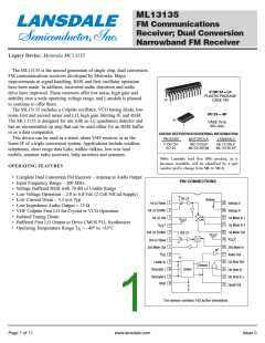 浏览型号ML13135-6P的Datasheet PDF文件第1页