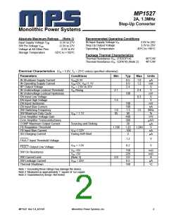 浏览型号MP1527的Datasheet PDF文件第2页