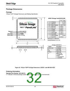 浏览型号SII1160的Datasheet PDF文件第32页