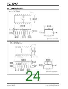 浏览型号TC7109CPL的Datasheet PDF文件第24页