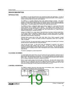 浏览型号WM8741的Datasheet PDF文件第19页