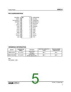 浏览型号WM8741的Datasheet PDF文件第5页