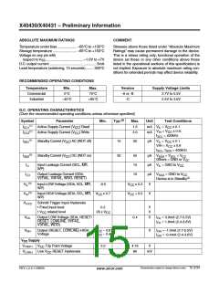 浏览型号X40430S14I-A的Datasheet PDF文件第15页