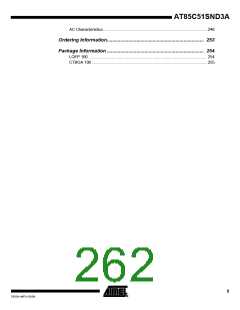 浏览型号85C51SND3BX02的Datasheet PDF文件第262页