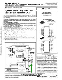 浏览型号MC33389CDW的Datasheet PDF文件第1页