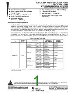 浏览型号TL082C的Datasheet PDF文件第1页