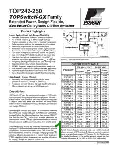 浏览型号TOP245PN-的Datasheet PDF文件第1页