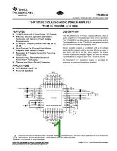 浏览型号TPA3004D2的Datasheet PDF文件第1页