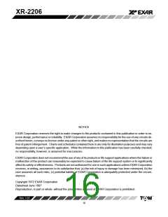 浏览型号XR2206CP的Datasheet PDF文件第16页