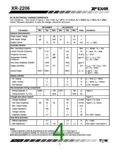浏览型号XR2206CP的Datasheet PDF文件第4页