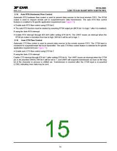 浏览型号XRT16L2552的Datasheet PDF文件第15页
