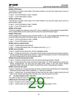 浏览型号XRT16L2552的Datasheet PDF文件第29页
