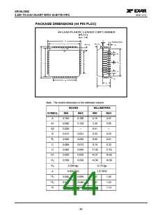 浏览型号XRT16L2552的Datasheet PDF文件第44页