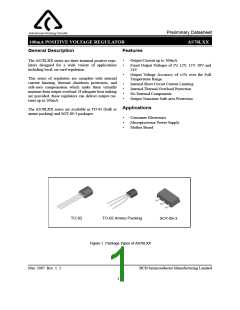 浏览型号AS78L05Z-E1的Datasheet PDF文件第1页
